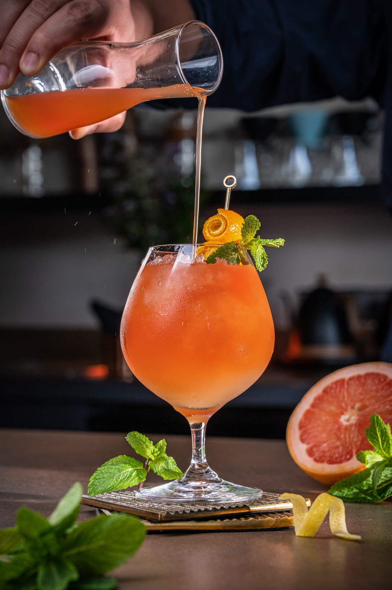Fresh-pressed drinks